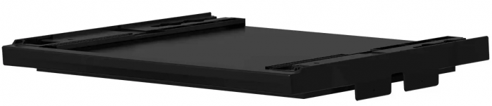 Комплект монтажний Beko для з'єднання пральної машини з сушильною машиною, висувна полиця 60 см, чорний