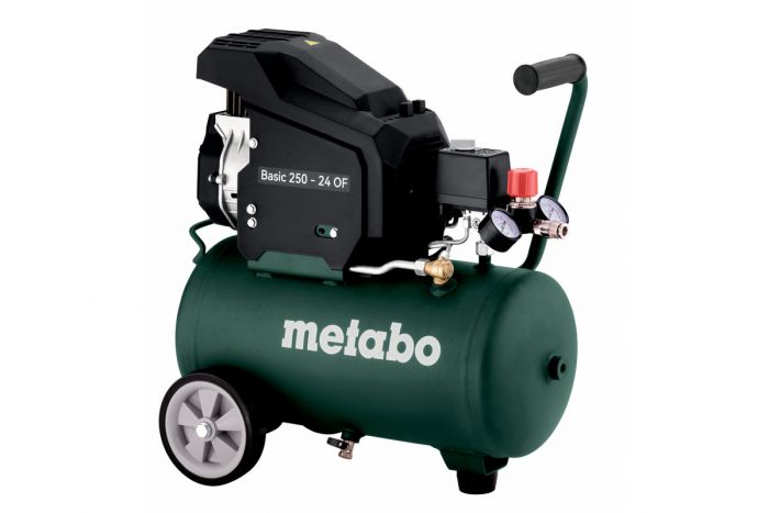 Компресор повітряний Metabo Basic 250-24 OF, 1500Вт, 24л, 100л/хв, 8бар, 24кг