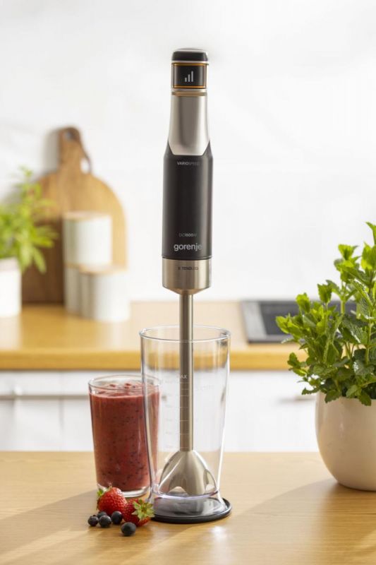 Блендер Gorenje заглибний 1500Вт, 4в1, чаша-800мл, подрібнювач, чорний