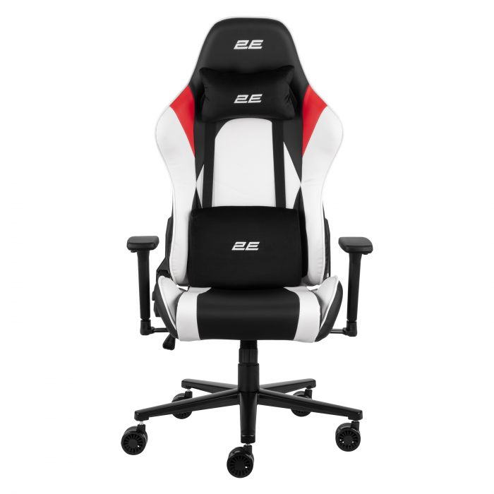 Крісло 2E GAMING BUSHIDO II, ПУ шкіра, 3D-Armrests, чорно-білий