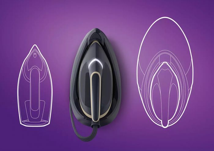 Праска-парогенератор Philips PerfectCare 6000 Series, 2400Вт, 1800мл, паровий удар -600гр, постійна пара - 130гр, нерж. сталь, синьо-золотий