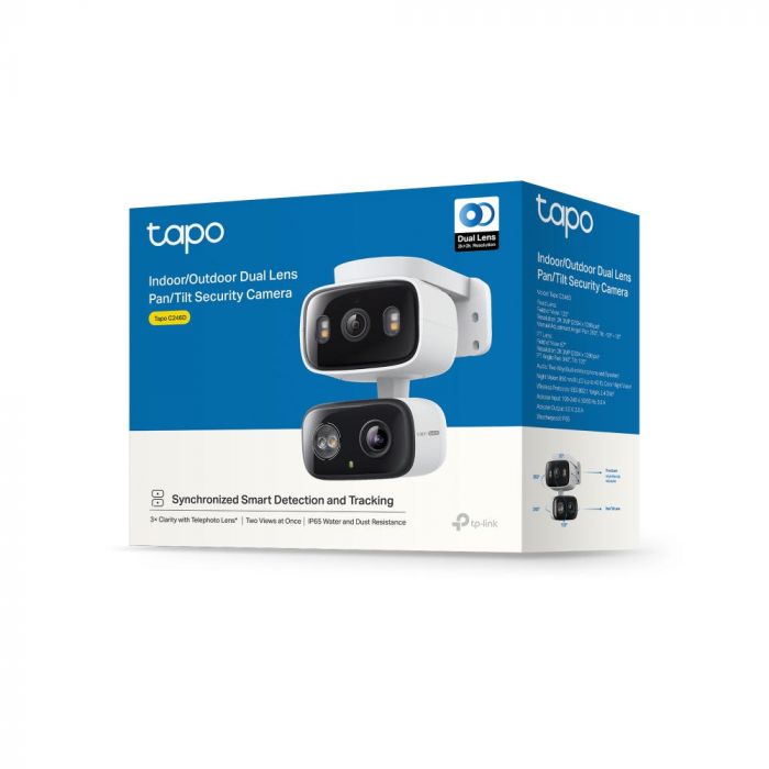 Камера IP з подвійним об'єктивом TP-LINK Tapo C246D 3MP N300 microSD motion detection