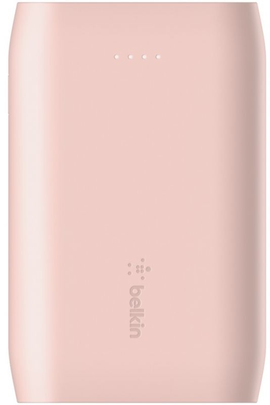 Акумулятор портативний літій-іонний Power Bank Belkin 10000мА·год, 15Вт, 2хUSB-A/USB-C, рожевий