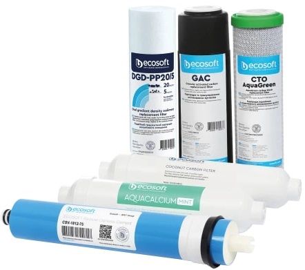 Комплект картриджів Ecosoft P`URE AquaCalcium Mint (12 місяців)