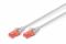 Патч-корд DIGITUS CAT 6 UTP, 0.25м, AWG 26/7, Cu, LSZH, сірий