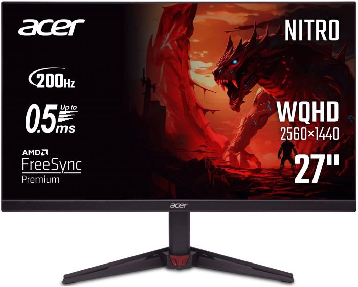 Монітор Acer 27" VG270UX1bmiipx 2*HDMI, DP, MM, IPS, 2560x1440, 200Hz, 1ms