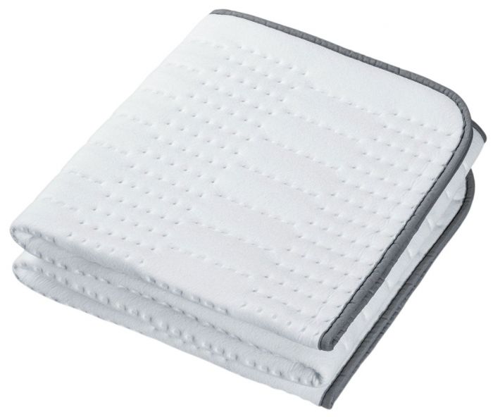 Електропростирадло  Beurer, 130x75см, 50Вт, 3 режими, фліс, білий