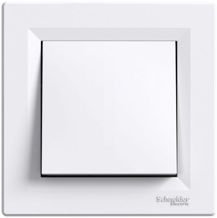 Вимикач двухполюсний Schneider Electric, Asfora (білий, самозажимний)