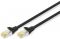 Патч-корд DIGITUS CAT 6a S-FTP, 0,25м, AWG 26/7, Cu, LSZH, чорний