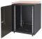 Шафа ZPAS 19", 12U, SJB, передні скляні двері, без стільниці, 600x600 мм, максимально 30кг, чорна