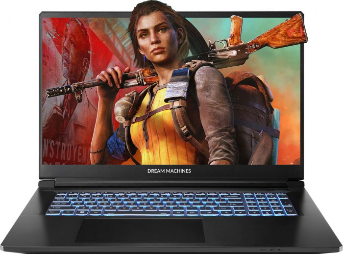 Ноутбук Dream Machines RT5060-17 17.3FHD IPS, AMD R7 H255, 32GB, F1TB, NVD5060-8, DOS, чорний