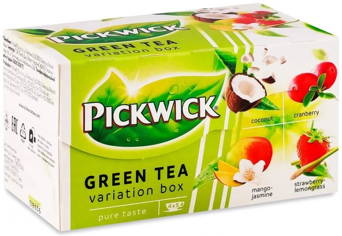 Чай зелений асорті зі шматочками фруктів Pickwick GwA 30г(20х1.5г) х12 НП