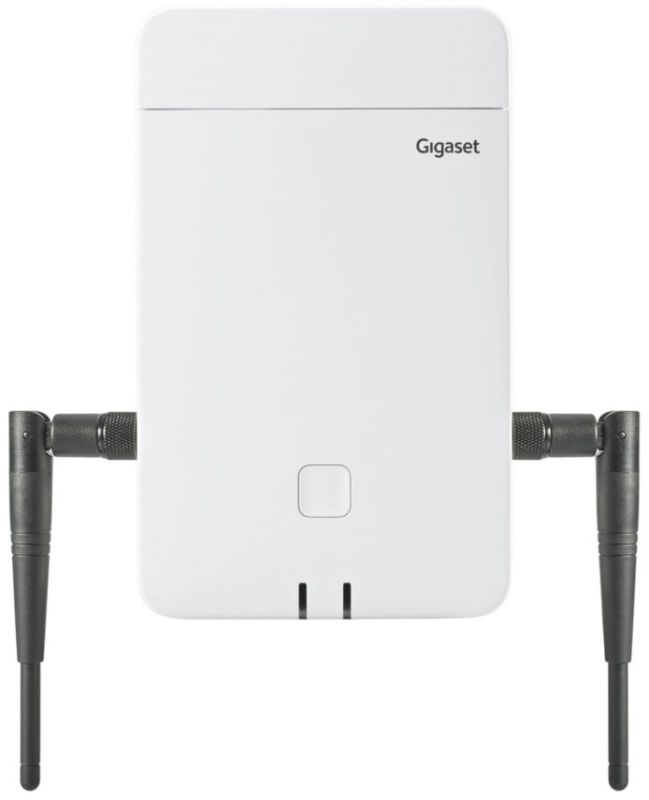Базова станція IP-DECT Gigaset N870E IP PRO 1xFE LAN, SIP, PoE, до 60 паралельних дзвінків, до 250 трубок, 2 зовнішні антени