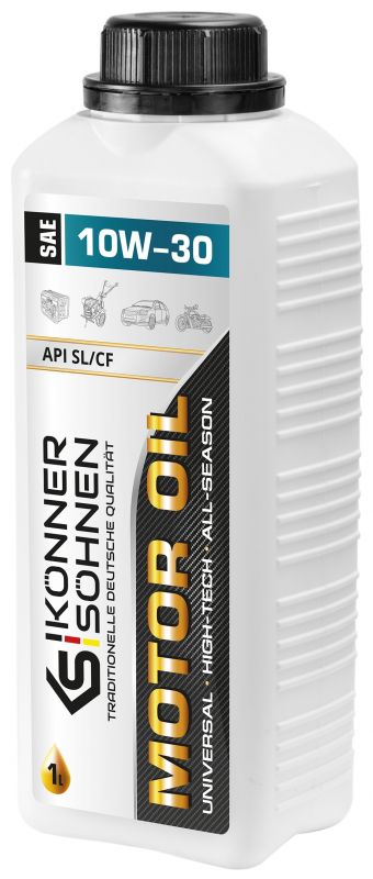 Олива моторна Konner&Sohnen KS 10W-30, SAE 10W-30 для 4-тактного двигуна, 1л
