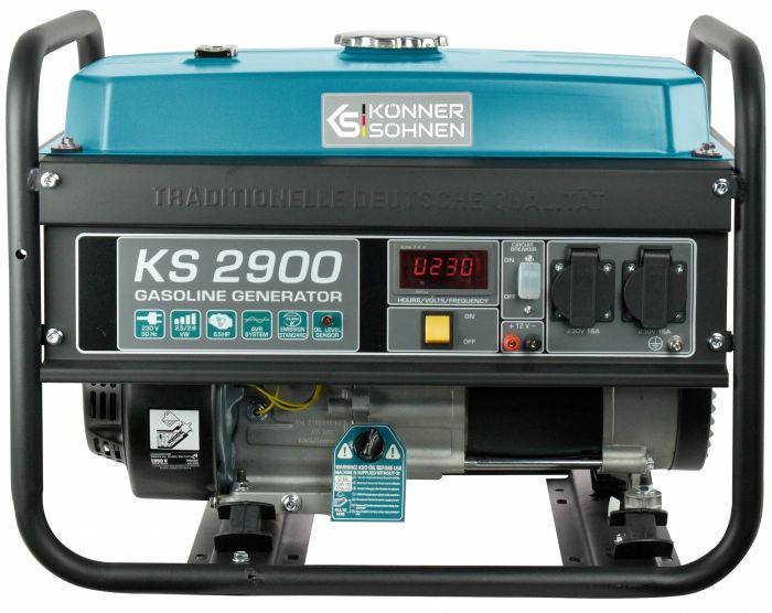 Генератор бензиновий Konner&Sohnen KS 2900, 230В, 2.9кВт, ручний стартер, 41.5кг
