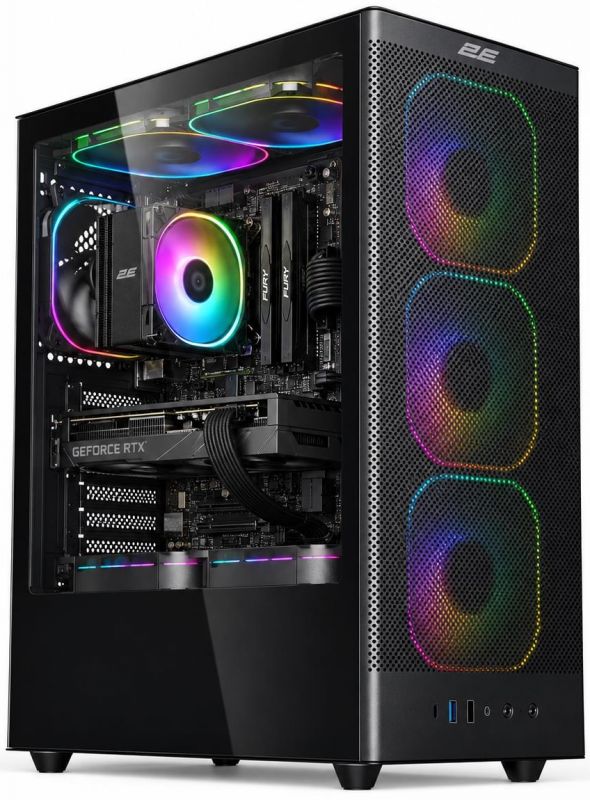Комп’ютер персональний 2E Rational AMD R5-5600X, 32Gb, F1TB, NVD5060-8, A520, V8210B, 600W, FreeDos