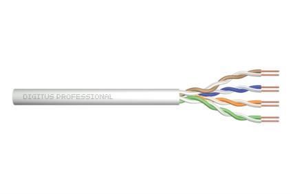 Кабель "вита пара" DIGITUS CAT 5e U-UTP, 305м, AWG 24/1, LSZH, сірий
