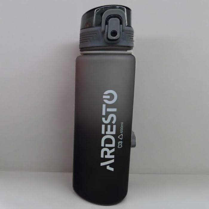 Пляшка для води ARDESTO Travel 650мл, пластик, чорний