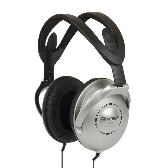 Навушники Over-ear Koss UR18 3.5 mini-jack, 2.4м, Сірий