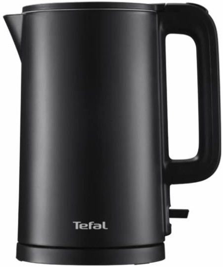 Електрочайник Tefal Thermo Protect, 1.5л, пластик, нержавіюча сталь, чорний