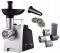 М'ясорубка Tefal HV1 7in1, 1400Вт, 1.7кг/хв, 3 решітки, насадка для ковбас, 3 терки, пластик, чорно-сріб.
