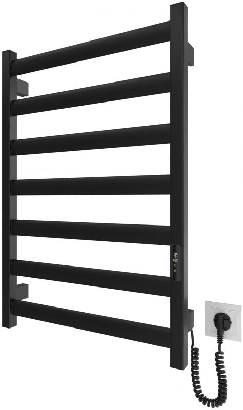 Рушникосушка Hygge Family Chester TR 4.0, 770x530х80хмм, таймер-регулятор, сталь, чорний мат.