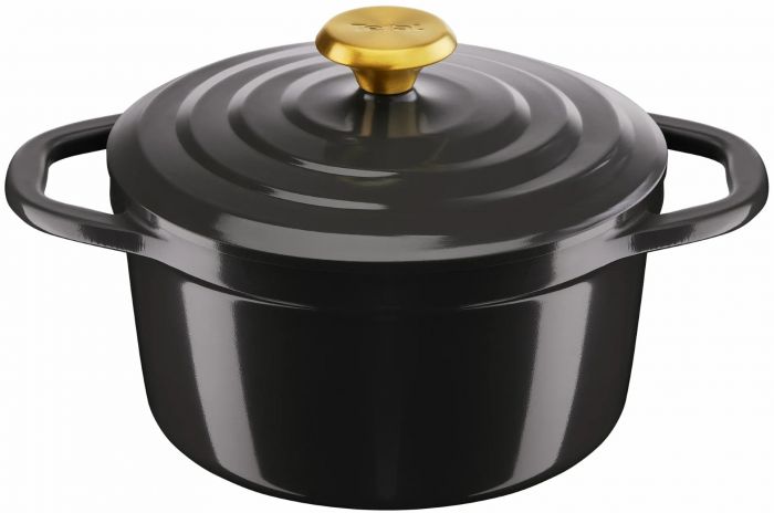 Каструля Tefal Air, з кришкою, 3.1л, алюміній, чорний