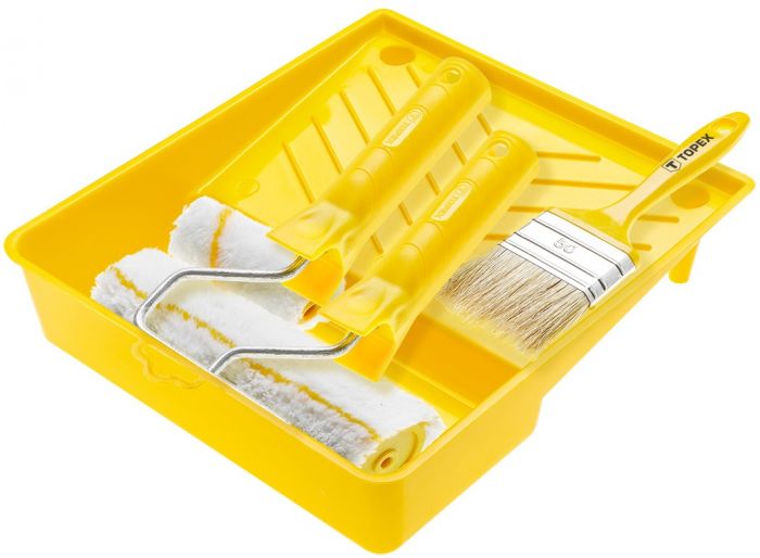 Набір малярський TOPEX 24x32см, валик D 48мм 4шт