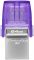 Накопичувач Kingston   64GB USB 3.2 Type-A Gen1 + Type-C DT microDuo 3C R200MB/s